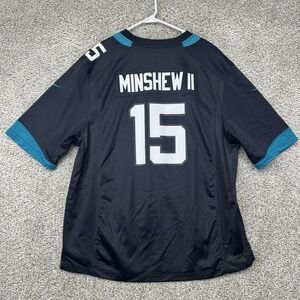 Gardner Minshew Jersey Mens XXL 2XL Nike Jacksonville Jaguars NFL Football Black